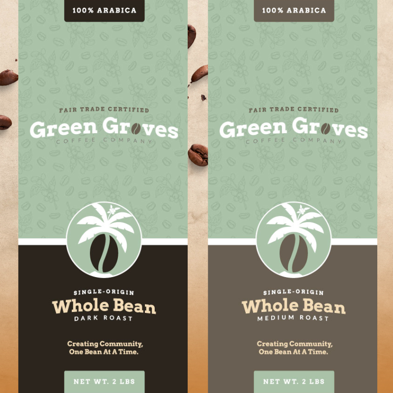 2 - 2lb Whole Bean Combo (Dark & Medium Roast)