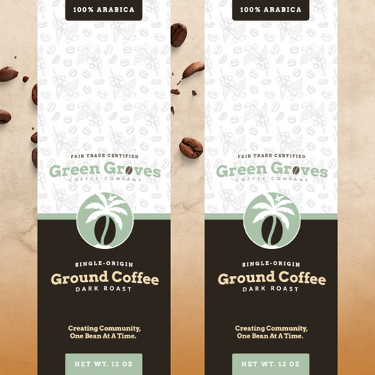 2 - 12oz Ground Coffee (Dark Roast)